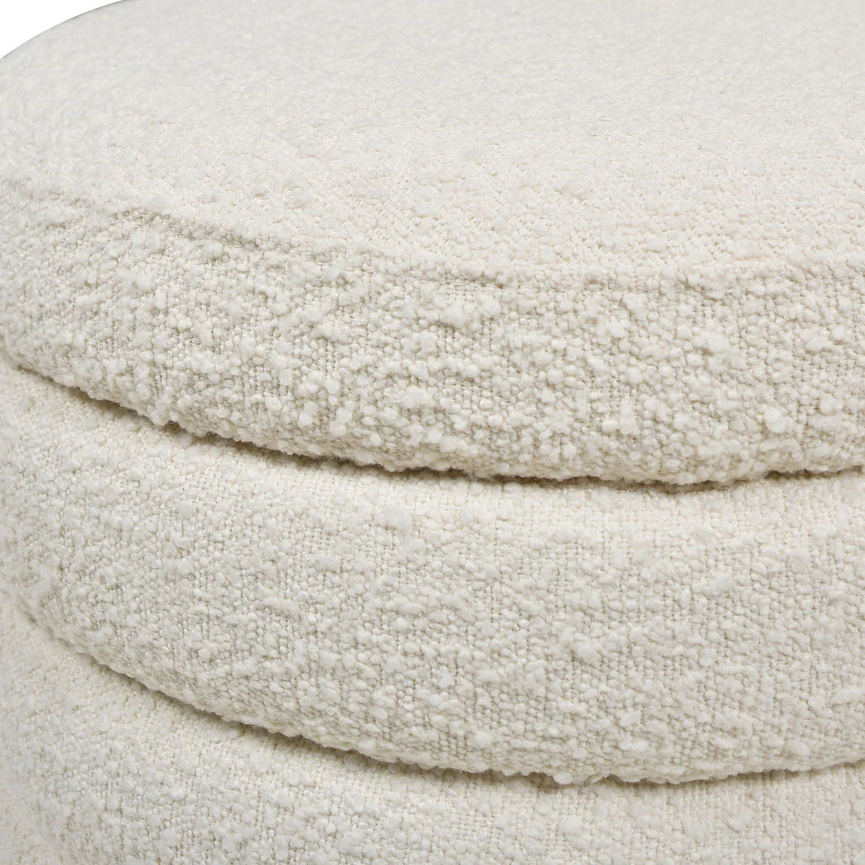 Fuji - Oversized Round Storage Ottoman - Furniture Home Direct