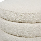 Fuji - Oversized Round Storage Ottoman - Furniture Home Direct