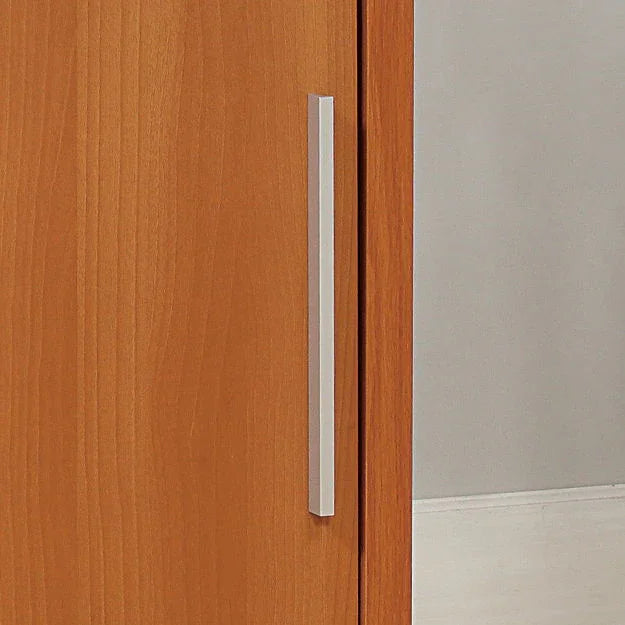 Sideboard Buffet Entry Cabinet Sliding Doors Metal Bar Handles Four Shelves - Furniture Home Direct