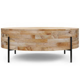 Rayburn - Drum Coffee Table - Natural - Furniture Home Direct