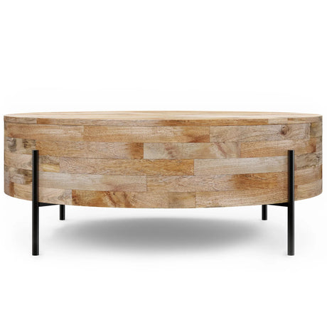 Rayburn - Drum Coffee Table - Natural - Furniture Home Direct