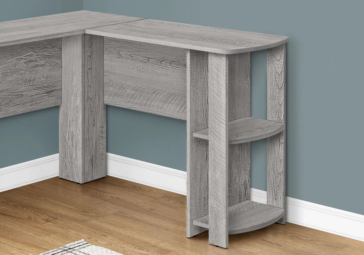 Computer Desk, Home Office, Corner, Storage Shelves, L Shape, Laptop, Contemporary & Modern - Furniture Home Direct
