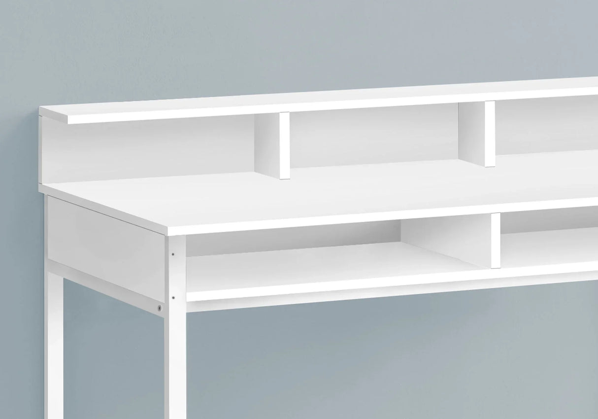 Computer Desk For Home Office, Standing, Storage Shelves, Laptop, Contemporary & Modern - Furniture Home Direct