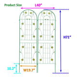 Metal Garden Trellis Rustproof Trellis For Climbing Plant Outdoor Flower Support - Furniture Home Direct