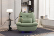 270 Swivel Glider Recliner Chair, Power Recliner Rocking Chair, USB Port Charge For Nursery Chair With Atmosphere Lamp For Living Room Bedroom Apartment - Furniture Home Direct
