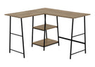 Computer Desk, Home Office, Corner, Storage Shelves, L Shape, Work, Laptop, Contemporary, Modern - Furniture Home Direct