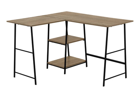 Computer Desk, Home Office, Corner, Storage Shelves, L Shape, Work, Laptop, Contemporary, Modern - Furniture Home Direct