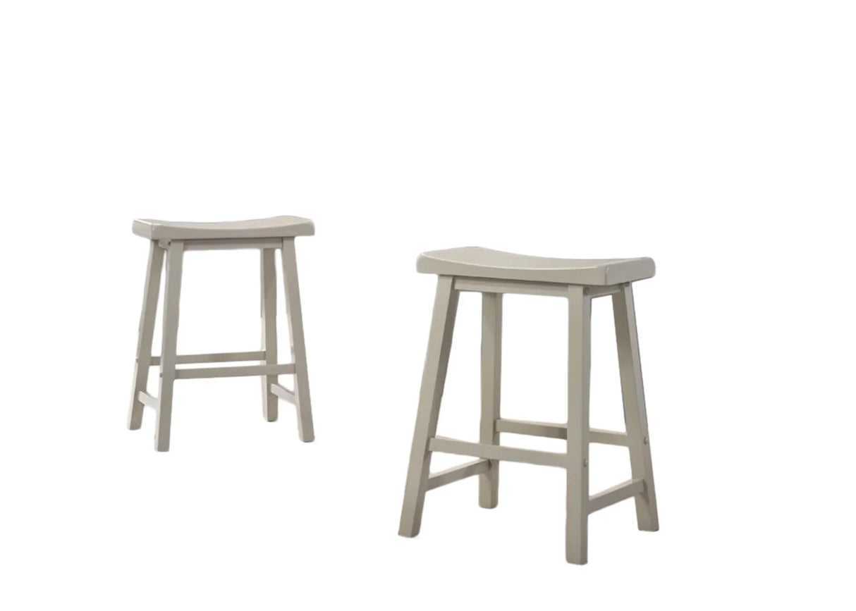 Alonzo - 17.5" Backless Ergonomic Counter Height Stool (Set of 2) - Furniture Home Direct