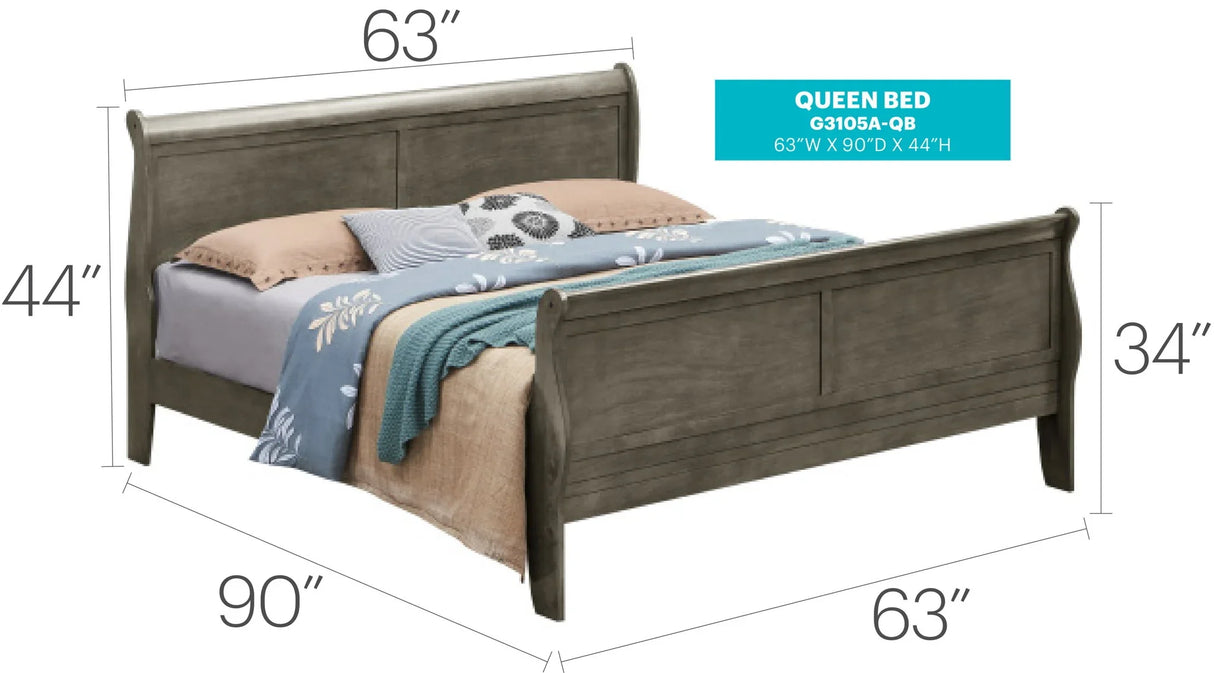 Panel Sleigh Bed - Furniture Home Direct