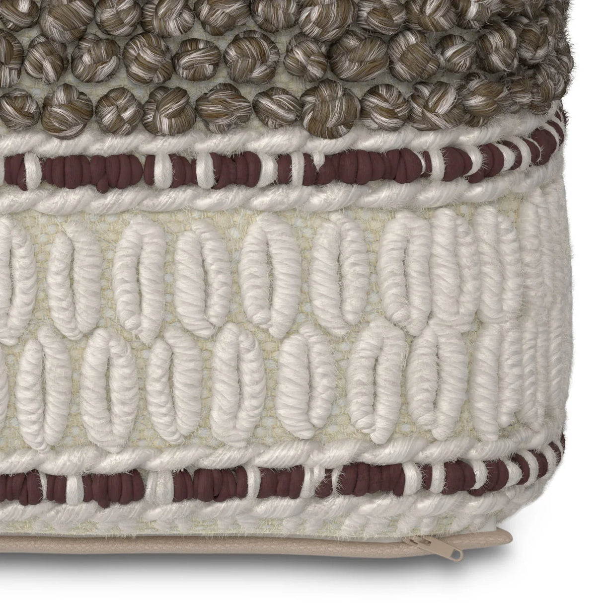 Grady - Handcrafted Square Pouf - Furniture Home Direct