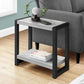 Accent Side Table, Narrow, Small, 2 Tier, Contemporary And Modern - Furniture Home Direct