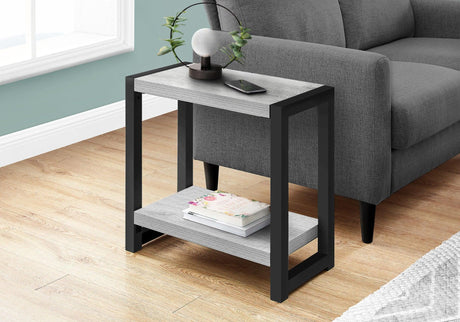Accent Side Table, Narrow, Small, 2 Tier, Contemporary And Modern - Furniture Home Direct