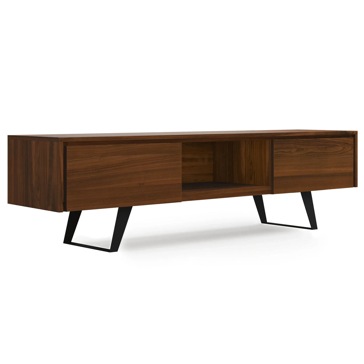 Lowry - Handcrafted TV Media Stand - Walnut - Furniture Home Direct
