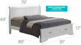 Louis Phillipe - Storage Bed - Furniture Home Direct