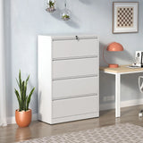 Premium Drawer Metal Lateral File Cabinet With Lock - Furniture Home Direct