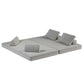 Multifunctional Convertible Sofa Bed With 2 Tumbler Backrests And 2 Pillows, Deep Seat Couch - Furniture Home Direct