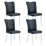 Modern Minimalist Dining Chairs With Metal Legs - Furniture Home Direct