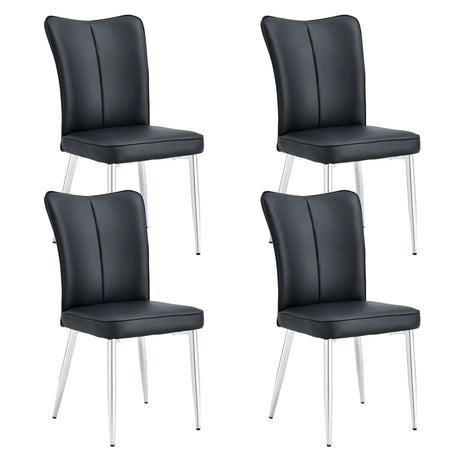 Modern Minimalist Dining Chairs With Metal Legs - Furniture Home Direct