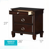 Triton - Nightstand - Cappuccino - Furniture Home Direct