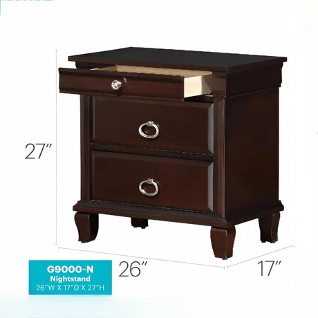 Triton - Nightstand - Cappuccino - Furniture Home Direct
