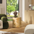 Nebula - Accent Oval Pillar Side Table - Furniture Home Direct