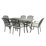 Aluminum Rectangular Dining Set - Furniture Home Direct
