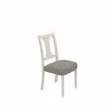 Tannen - Dining Side Chair (Set of 2) - White And Gray - Furniture Home Direct
