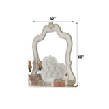 Edalene - Mirror - Pearl White - Furniture Home Direct