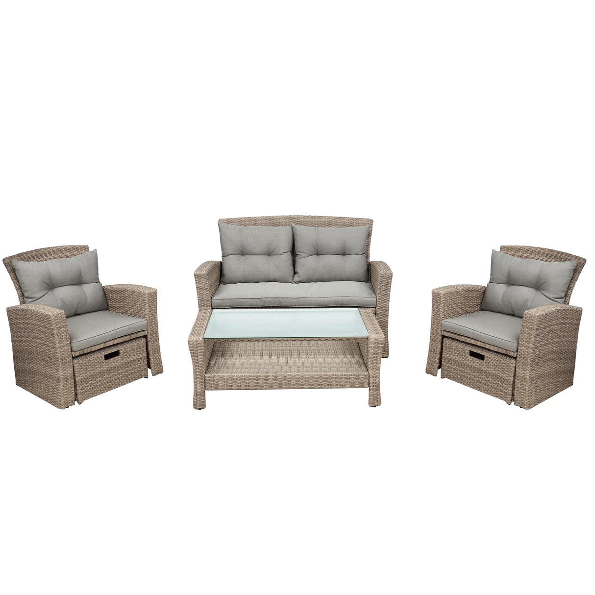 6 PC Outdoor Patio Set - Furniture Home Direct