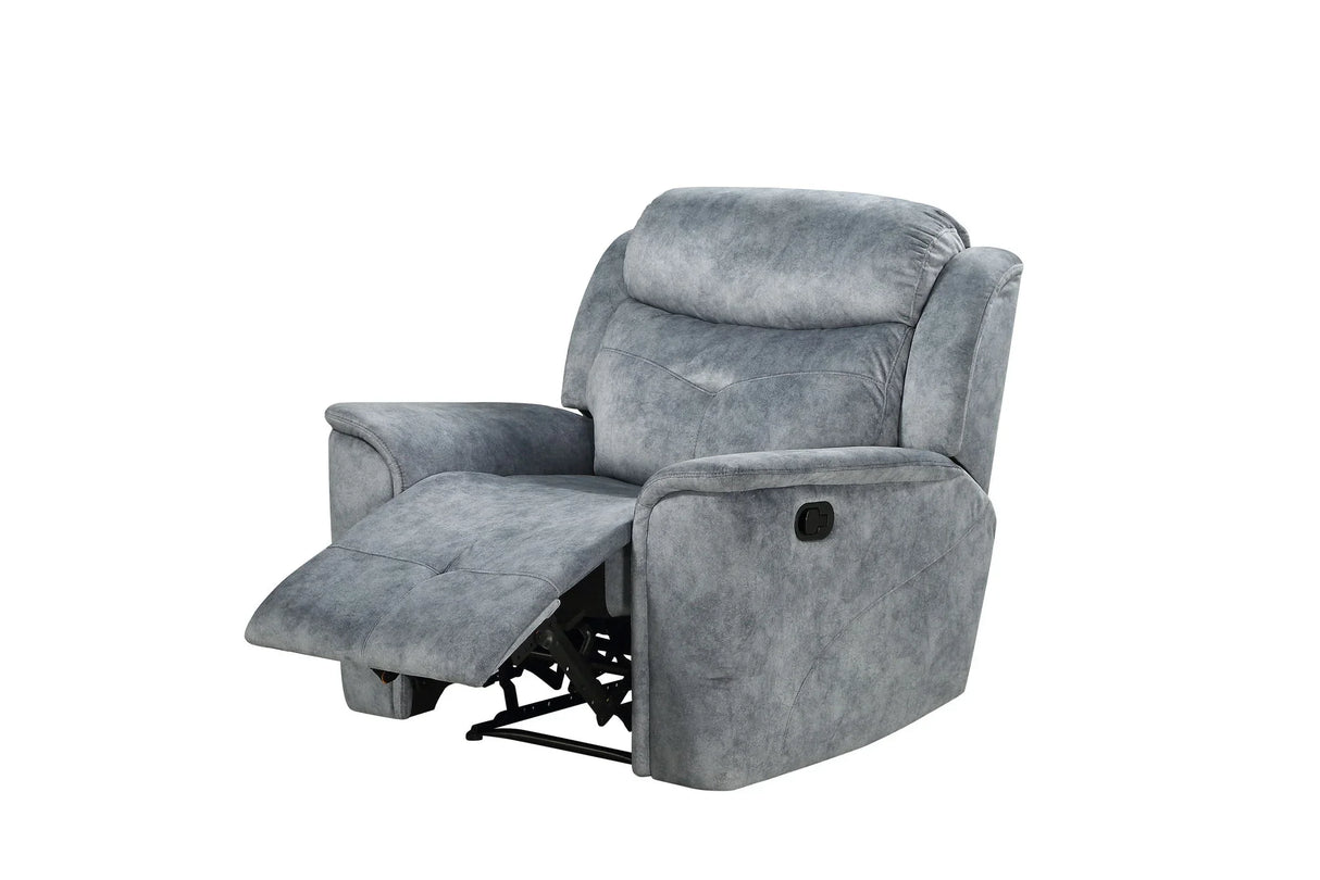 Mariana - Manual Recliner Chair - Silver Gray - Furniture Home Direct