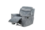 Mariana - Manual Recliner Chair - Silver Gray - Furniture Home Direct