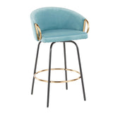 Claire - Contemporary / Glam Counter Stool (Set of 2) - Furniture Home Direct
