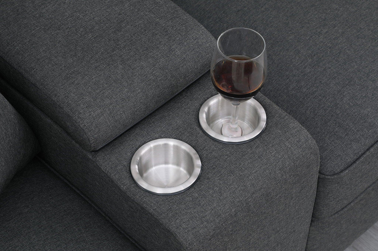 Eric - 9 Piece Upholstered Sectional With Ottoman - Furniture Home Direct