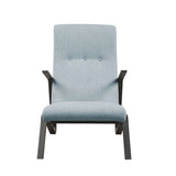Manhattan - Accent Chair With High Back Support - Light Blue - Furniture Home Direct