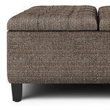 Harrison - Upholstered Coffee Table Storage Ottoman - Furniture Home Direct