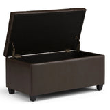 Sienna - Transitional Storage Ottoman Bench - Furniture Home Direct