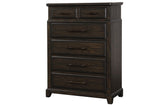 6 Drawer Dresser - Mahogany - Furniture Home Direct