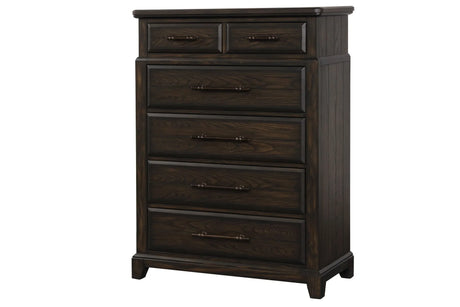 6 Drawer Dresser - Mahogany - Furniture Home Direct