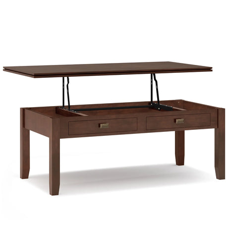 Artisan - Lift Top Coffee Table - Russet Brown - Furniture Home Direct