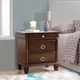 Triton - Nightstand - Cappuccino - Furniture Home Direct