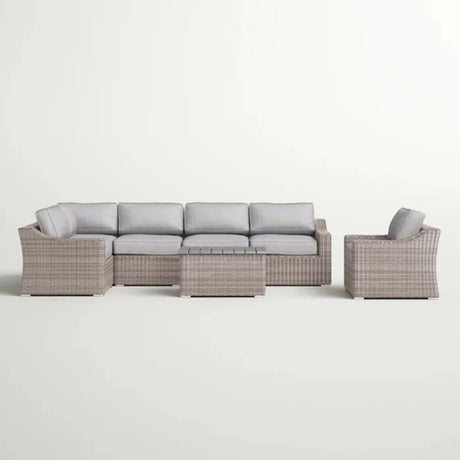 Stylish Sofa Seating Group With Cushions Perfect For Outdoor Gatherings - Furniture Home Direct