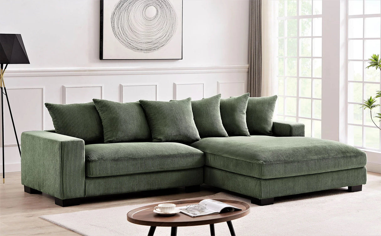 Luxe - Oversized 2 Piece Sectional Couches For Living Room, L Shaped Sofa With Chaise - Furniture Home Direct