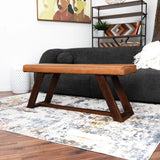 Marley - Genuine Leather Bench - Furniture Home Direct