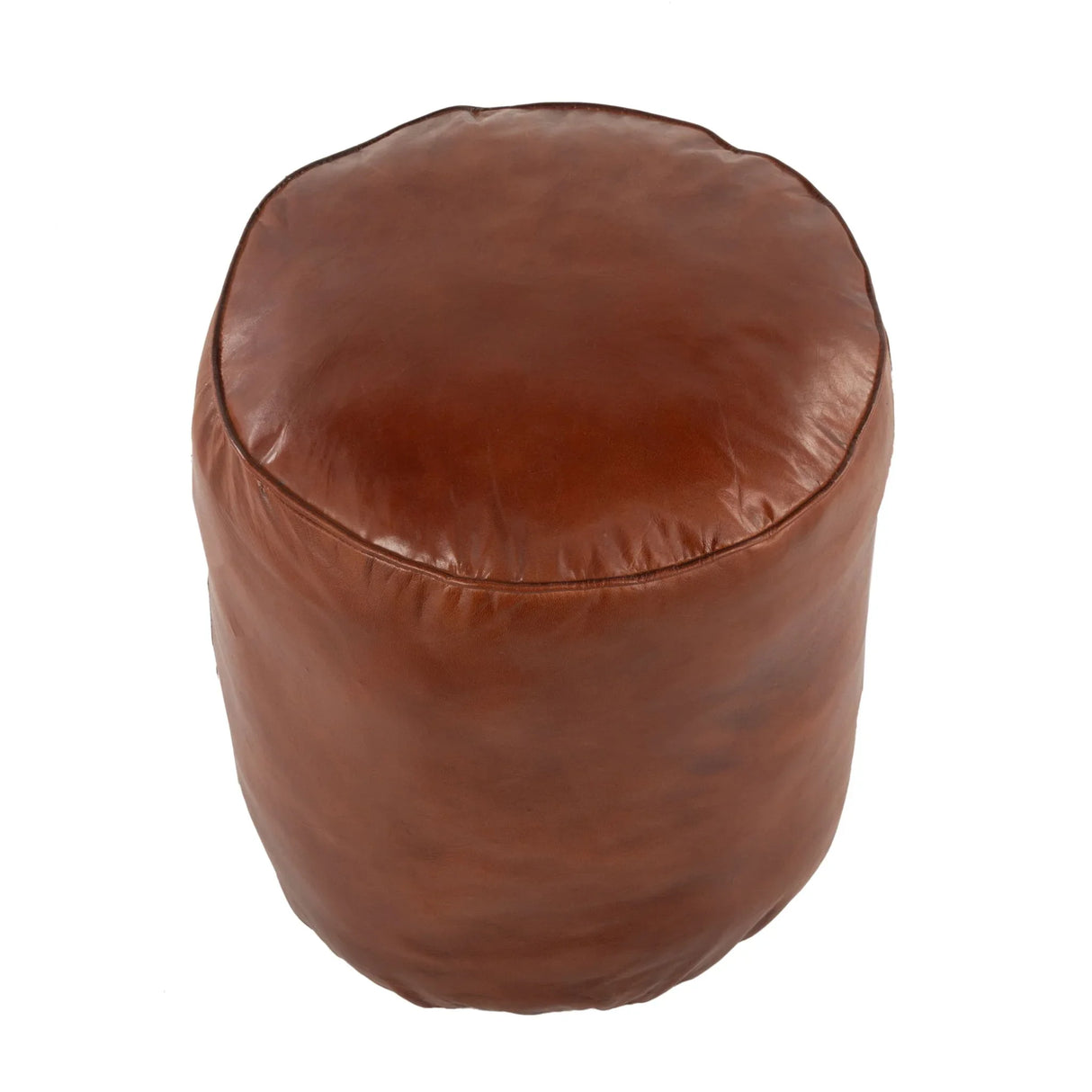 Cobbler - Industrial High Quality Pouf - Brown - Furniture Home Direct