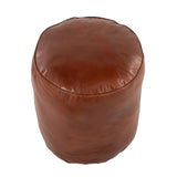 Cobbler - Industrial High Quality Pouf - Brown - Furniture Home Direct