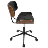 Lombardi - Mid Century Modern Adjustable Office Chair With Swivel - Furniture Home Direct