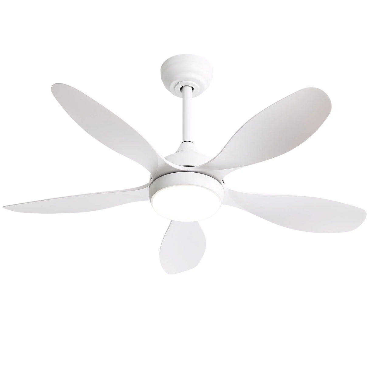 42" Ceiling Fan With Light And Remote Cotnrol 6 Speeds DC Reversible Motor - White - Furniture Home Direct