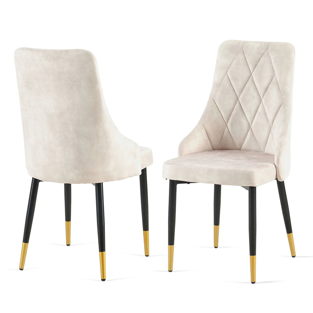 Dining Chairs Living Room Chair Modern Kitchen Armless Side Chair With Metal Legs - Furniture Home Direct