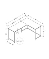 Computer Desk Home Office, Corner, L Shape, Laptop, Contemporary & Modern - Furniture Home Direct