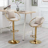 Unique Design Bar Chair, 360 Degree Rotation, Adjustable Height, Suitable For Dining Room And Bar - Furniture Home Direct